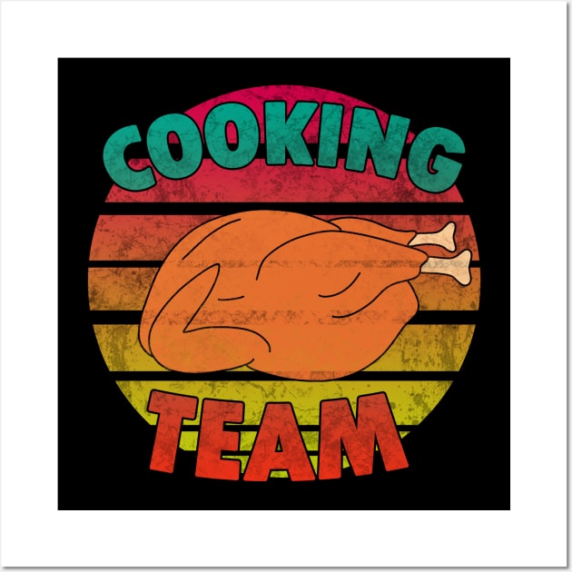 Thanksgiving - Cooking team Wall Art by valentinahramov